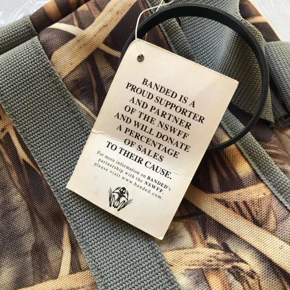 Banded Hammer Floating Blind Olive Green/Tan Camo Duffle Bag Straps NWT Hunting